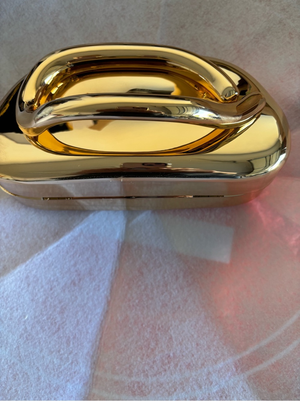 Metallic Gold Key & Card Holder Wallet
